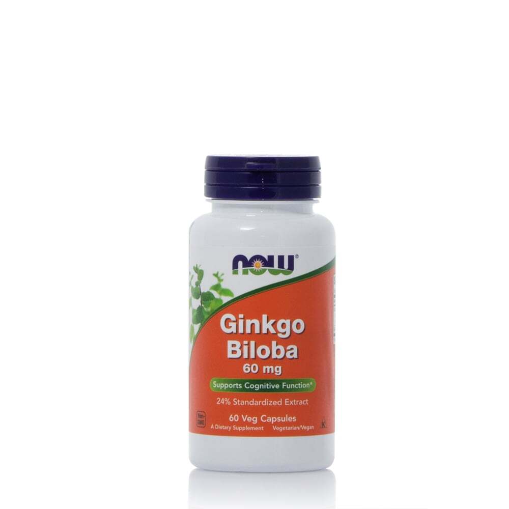 NOW - Ginkgo Biloba 60mg - 60caps