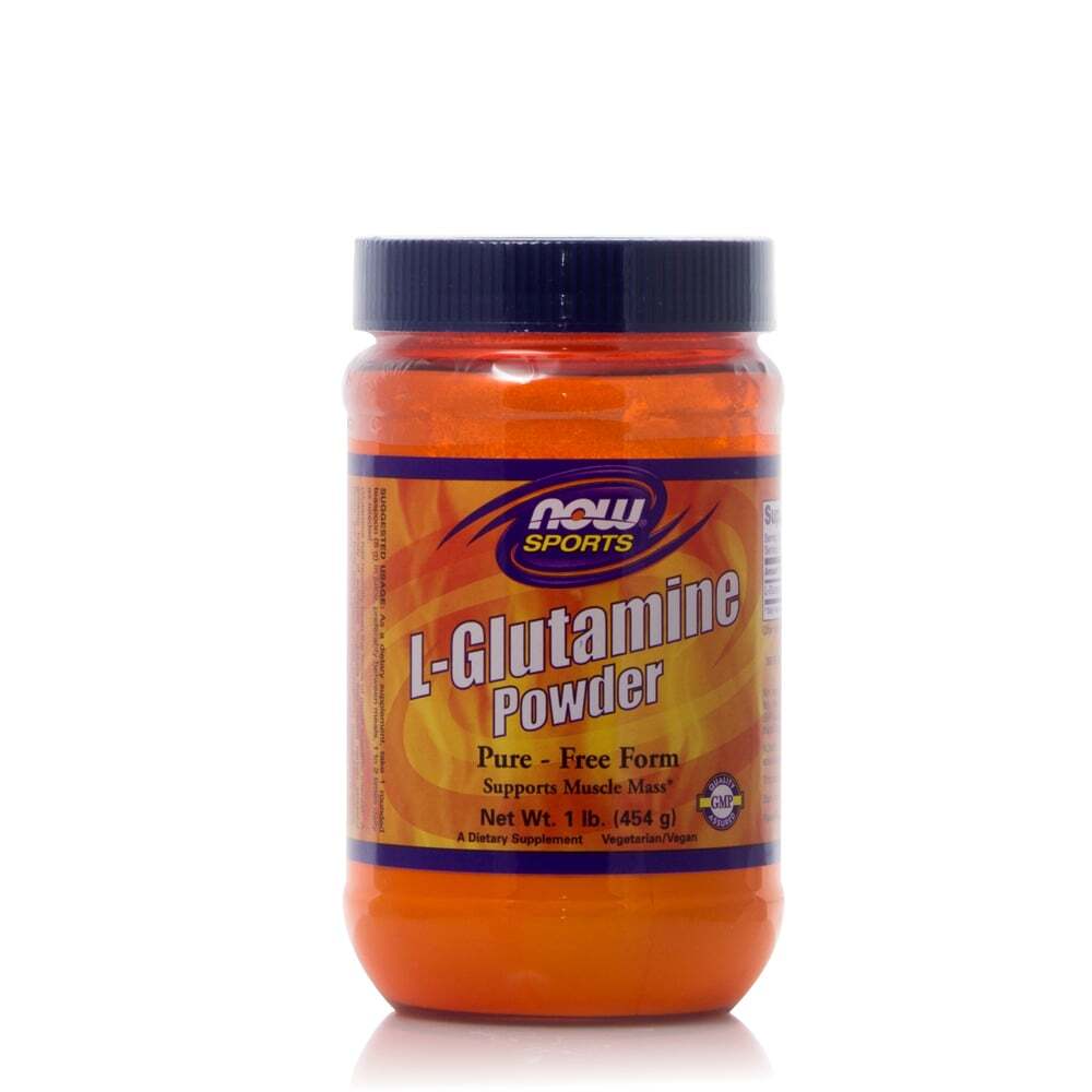 NOW - SPORTS L-Glutamine Powder Pure Free Form- 454gr