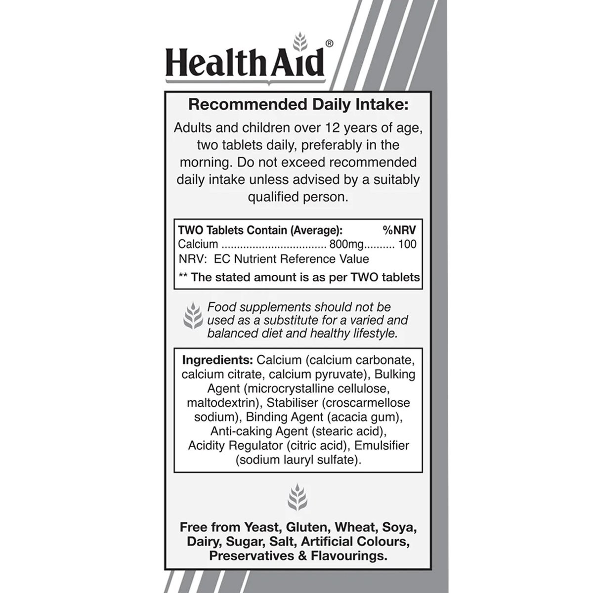 HEALTH AID - Calcium Complete 800mg - 120tabs