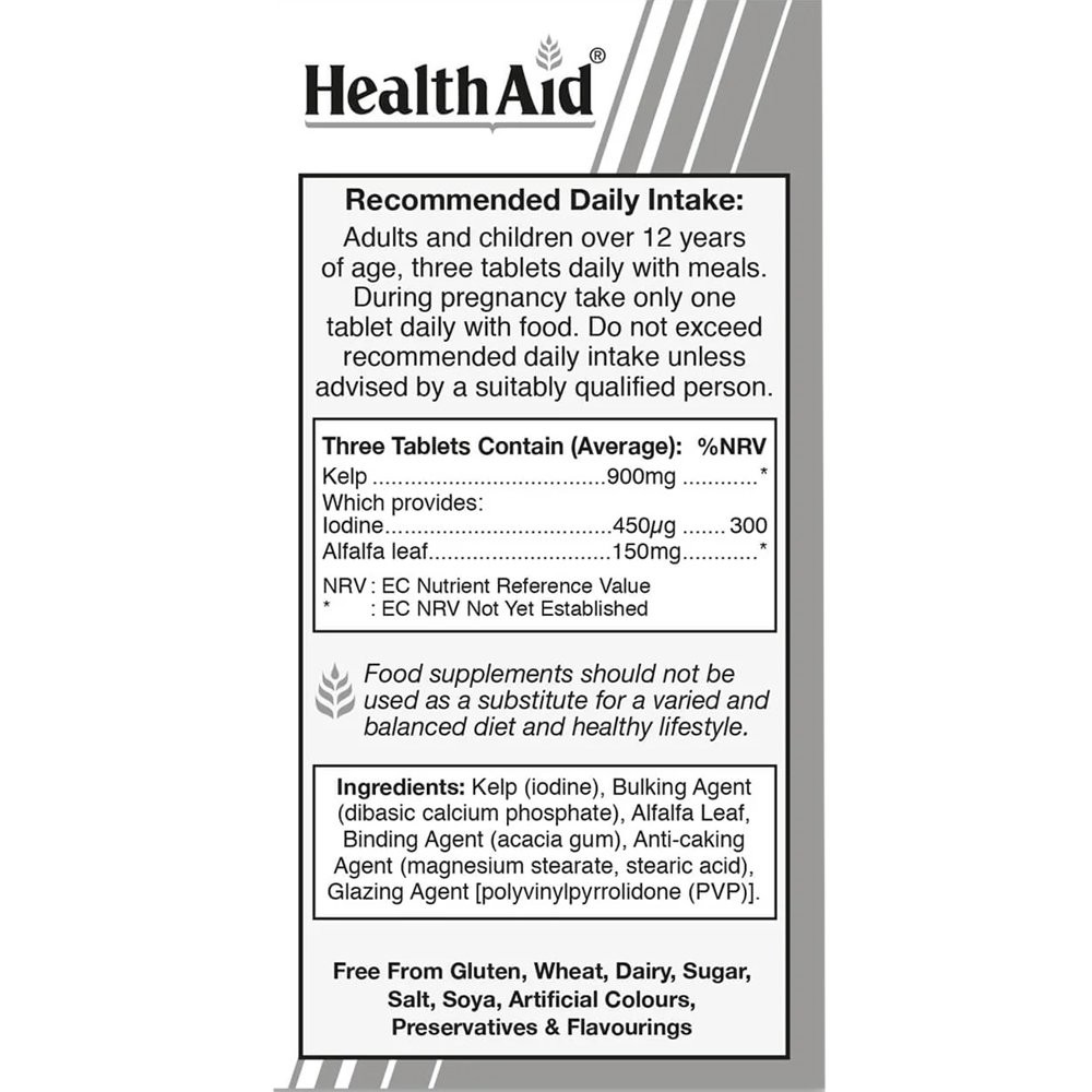 HEALTH AID - Kelp (iodine-ιώδειο) - 240tabs