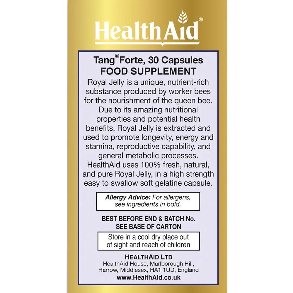 HEALTH AID - Tang Forte Royal Jelly 1000mg - 30caps