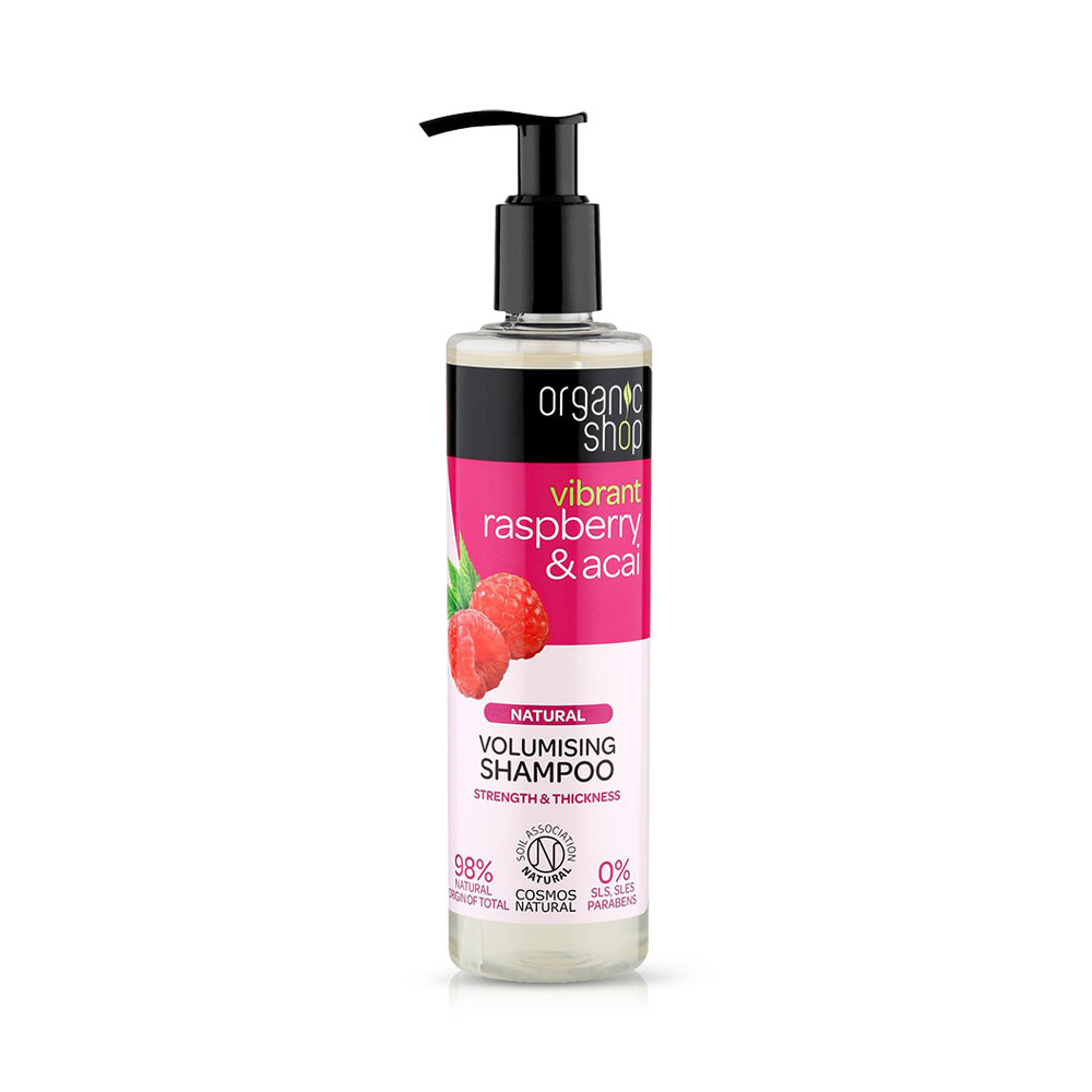 NATURA SIBERICA - ORGANIC SHOP Οργανικό Βατόμουρο & Acai Σαμπουάν Όγκου - 280ml