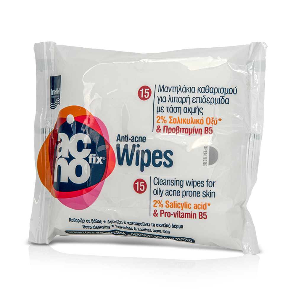 INTERMED - ACNOFIX Anti Acne Wipes - 15pcs Oily to Acne Prone Skin