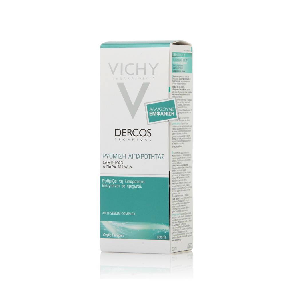 VICHY - DERCOS Sebo Correcteur Shampooing Dermatologique - 200ml Oily Hair