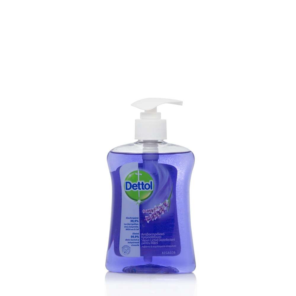 DETTOL - Αντιβακτηριδιακό Υγρό Κρεμοσάπουνο με λεβάντα & εκχυλίσματα σταφυλιού - 250ml