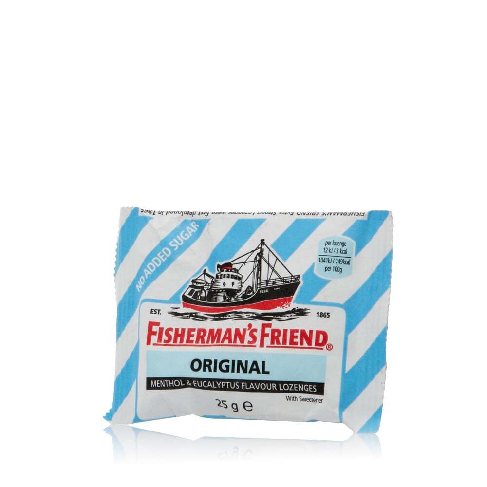 FISHERMAN'S FRIEND - ORIGINAL Καραμέλες με γεύση μενθόλης και ευκάλυπτου (χωρίς προσθήκη ζάχαρης) - 25gr