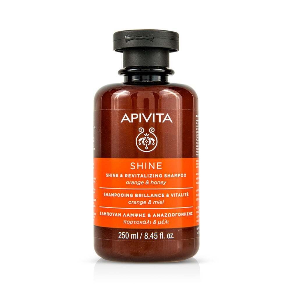 APIVITA - SHINE Σαμπουάν Λάμψης & Αναζωογόνησης με Πορτοκάλι & Μέλι - 250ml