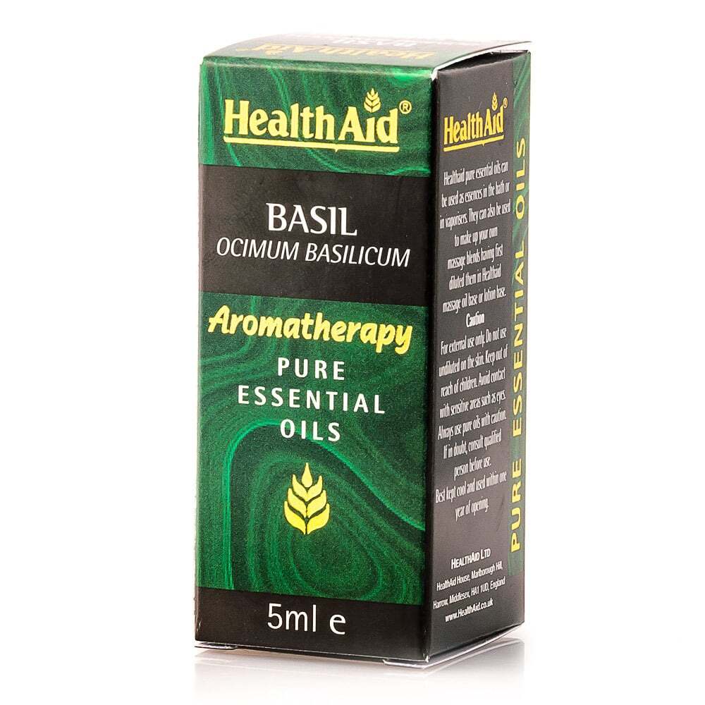 HEALTH AID - AROMATHERAPY Pure Essential Oil Basil - 5ml