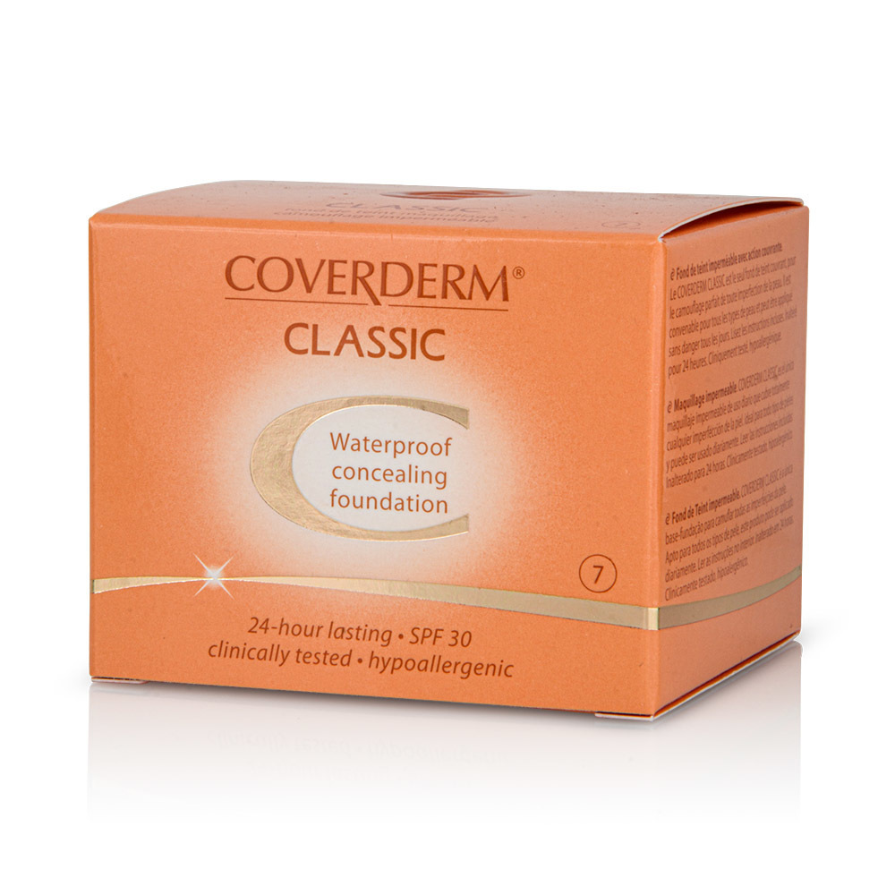 COVERDERM - CLASSIC Waterproof Concealing Foundation SPF30 (No7) - 15ml