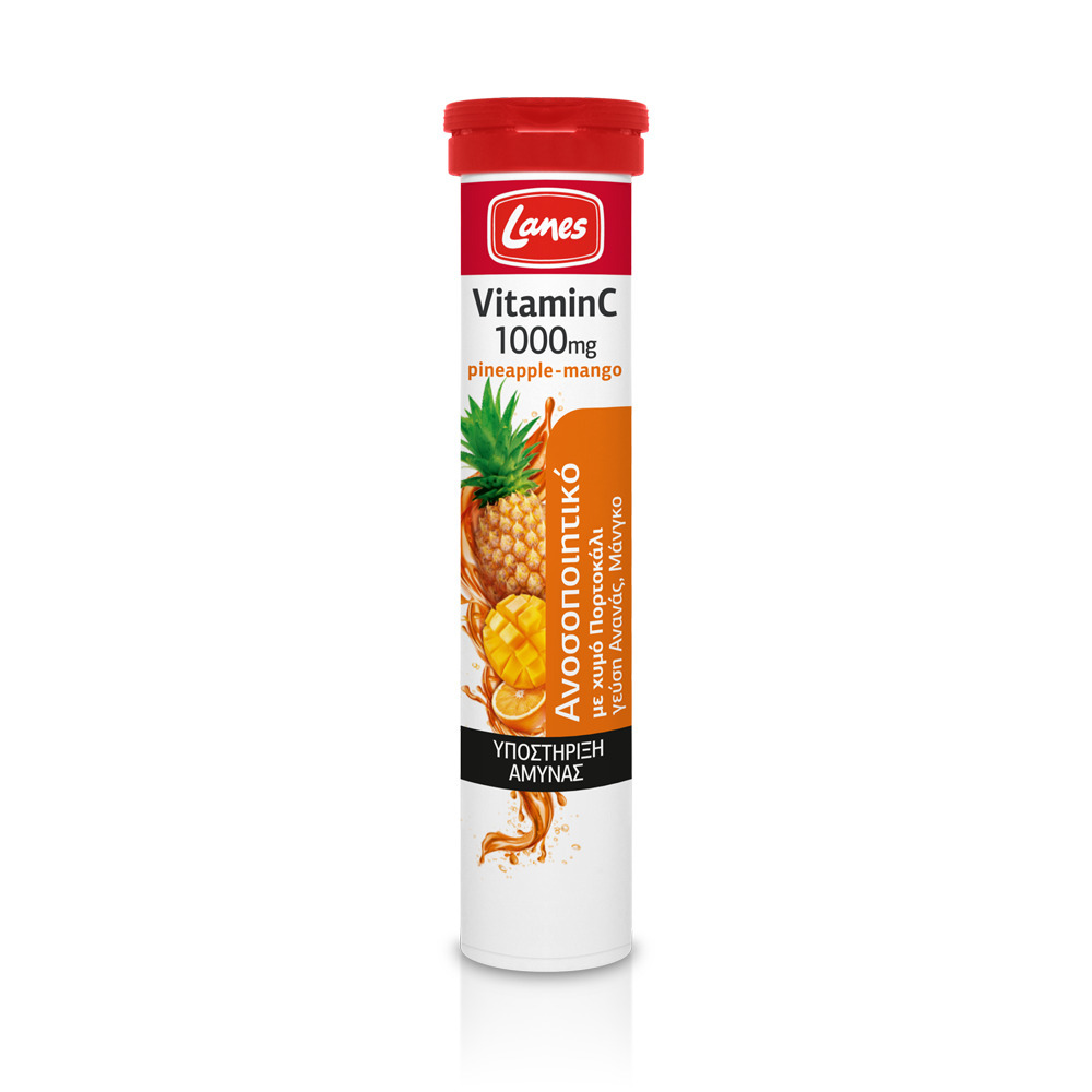 LANES - Vitamin C 1000mg Pineapple Mango - 20eff.tabs