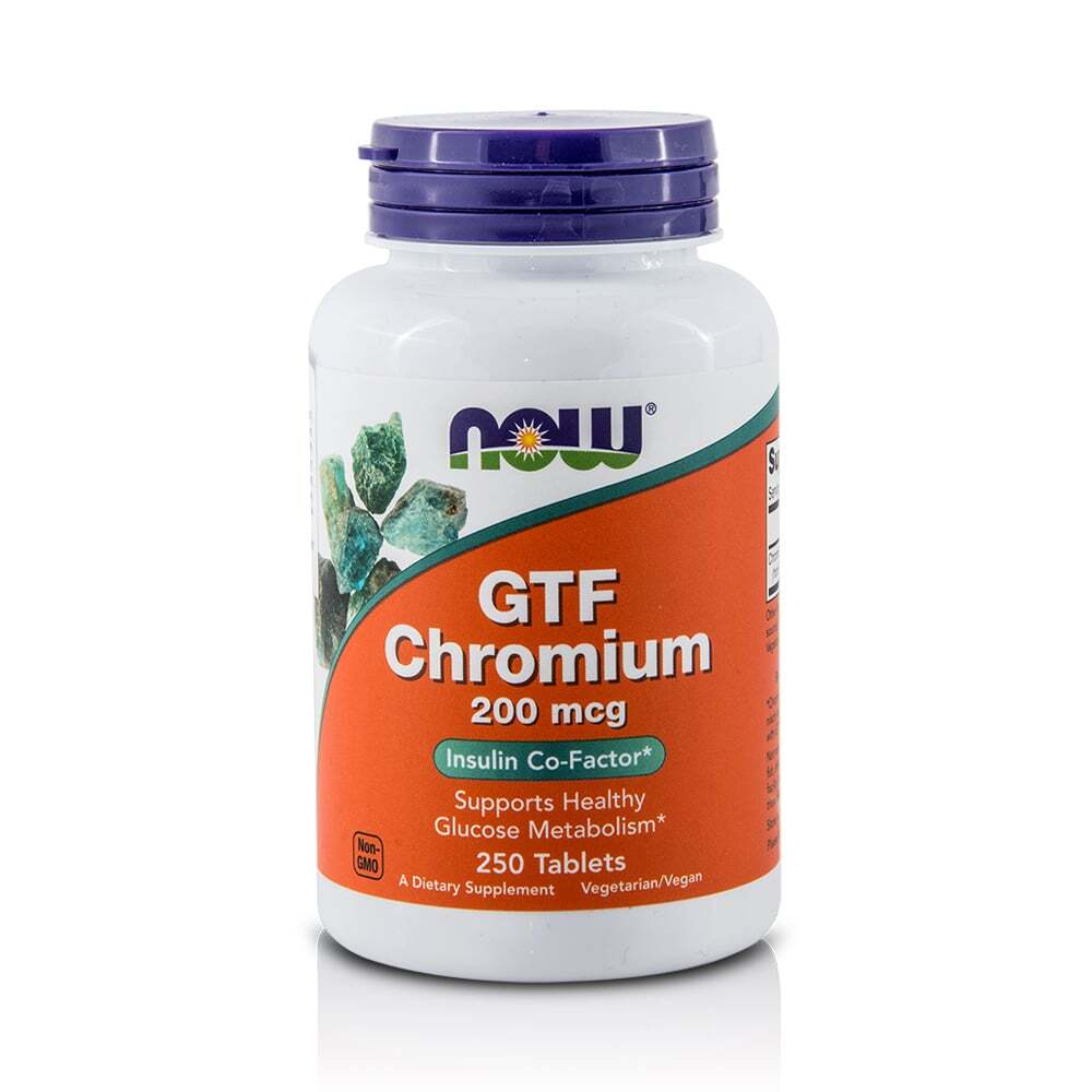 NOW - GTF Chromium 200mcg - 250tabs