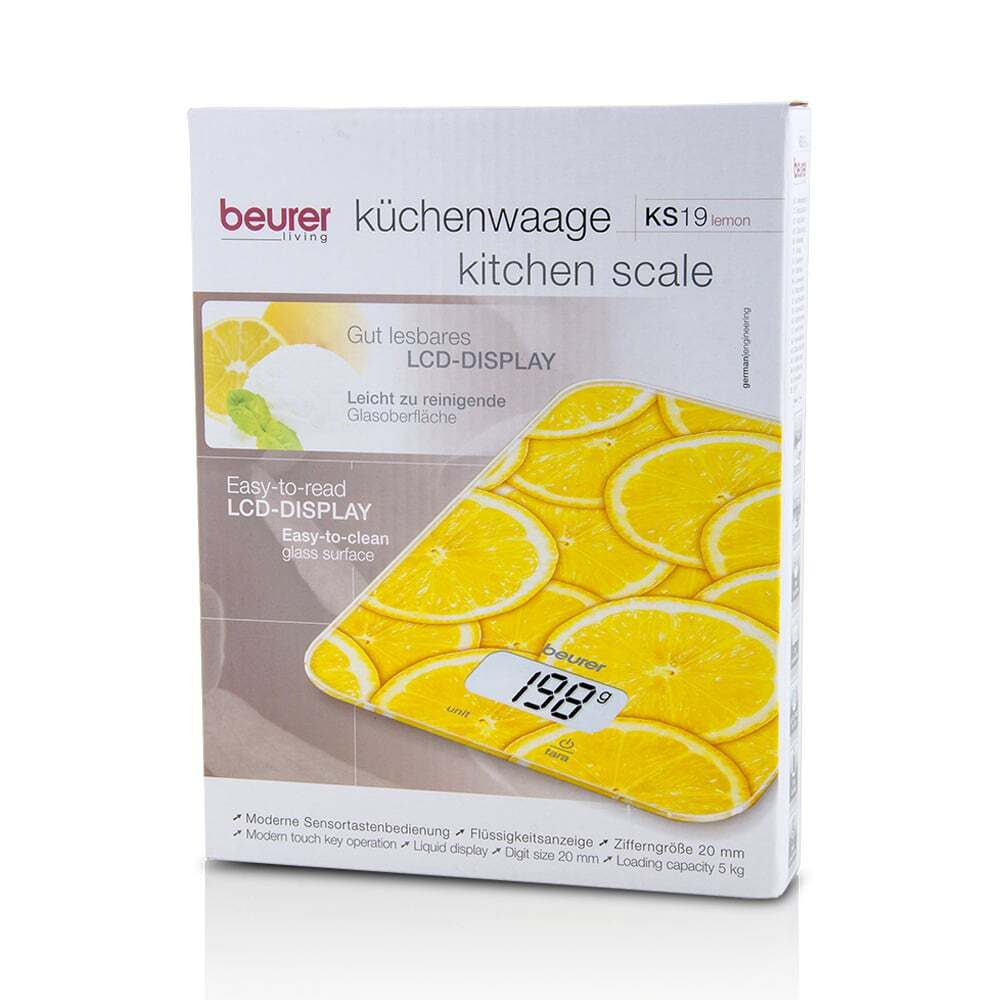 BEURER - KS 19  Lemon Ψηφιακή Ζυγαριά Κουζίνας