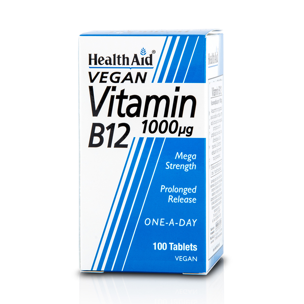 HEALTH AID - VEGAN Vitamin B12 1000μg - 100tabs