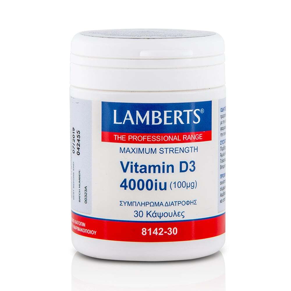 LAMBERTS - Vitamin D3 4000iu - 30caps