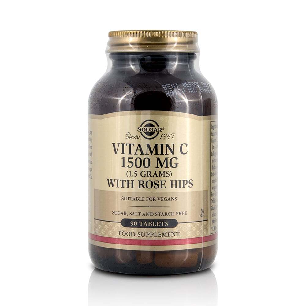 SOLGAR - Vitamin C 1500mg with Rose Hips - 90tabs