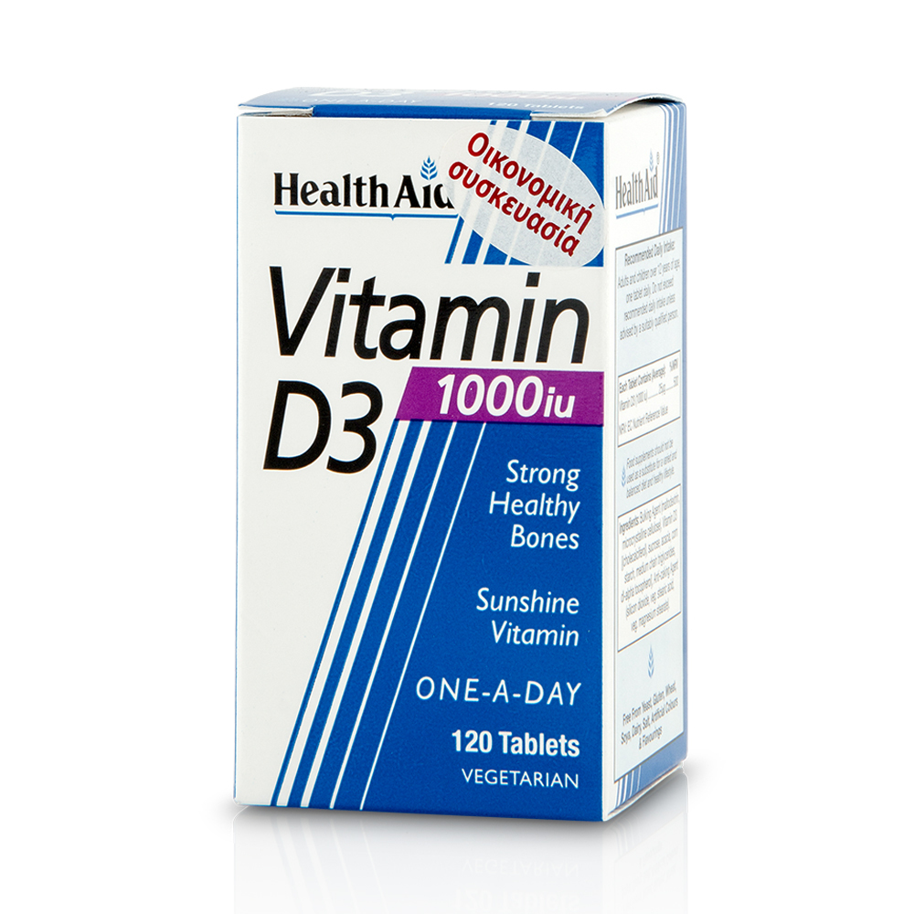 HEALTH AID - Vitamin D3 1000iu - 120tabs