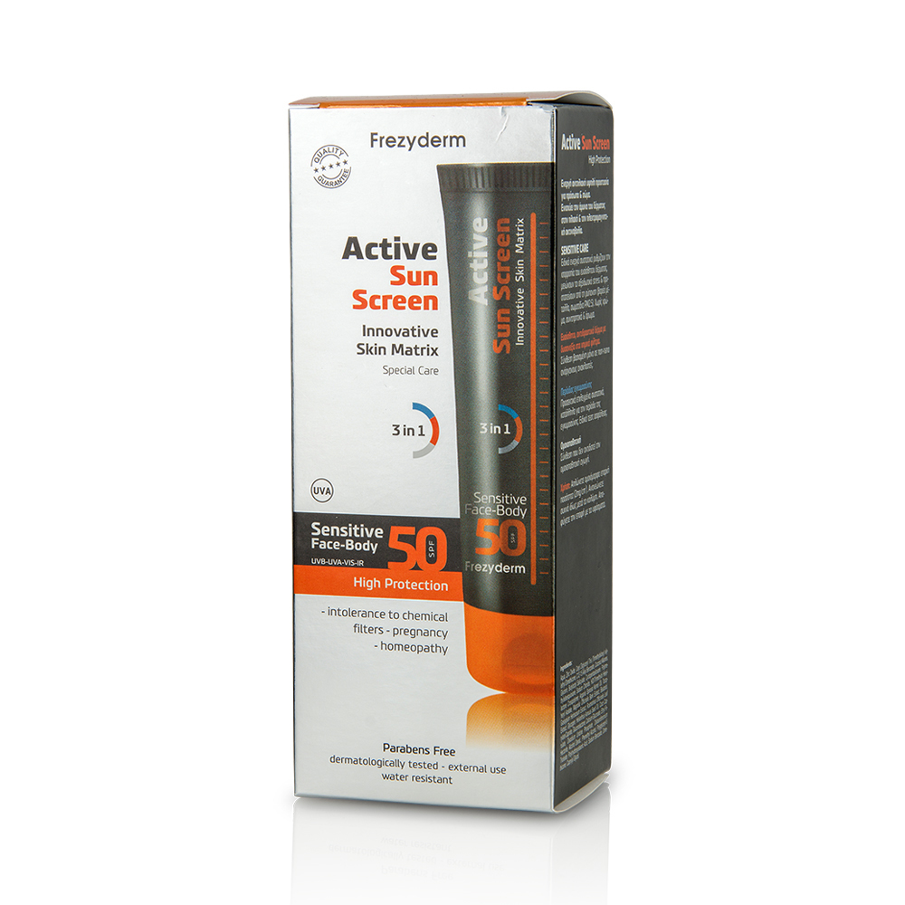 FREZYDERM - ACTIVE Sun Screen Sensitive Face & Body SPF50 - 150ml