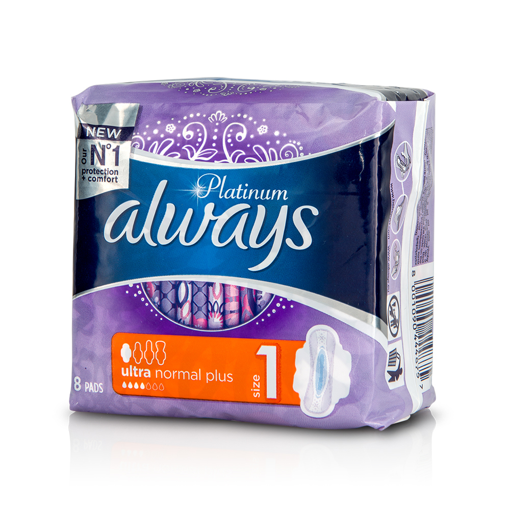 ALWAYS - PLATINUM Ultra Normal Plus Size 1 - 8τεμ.