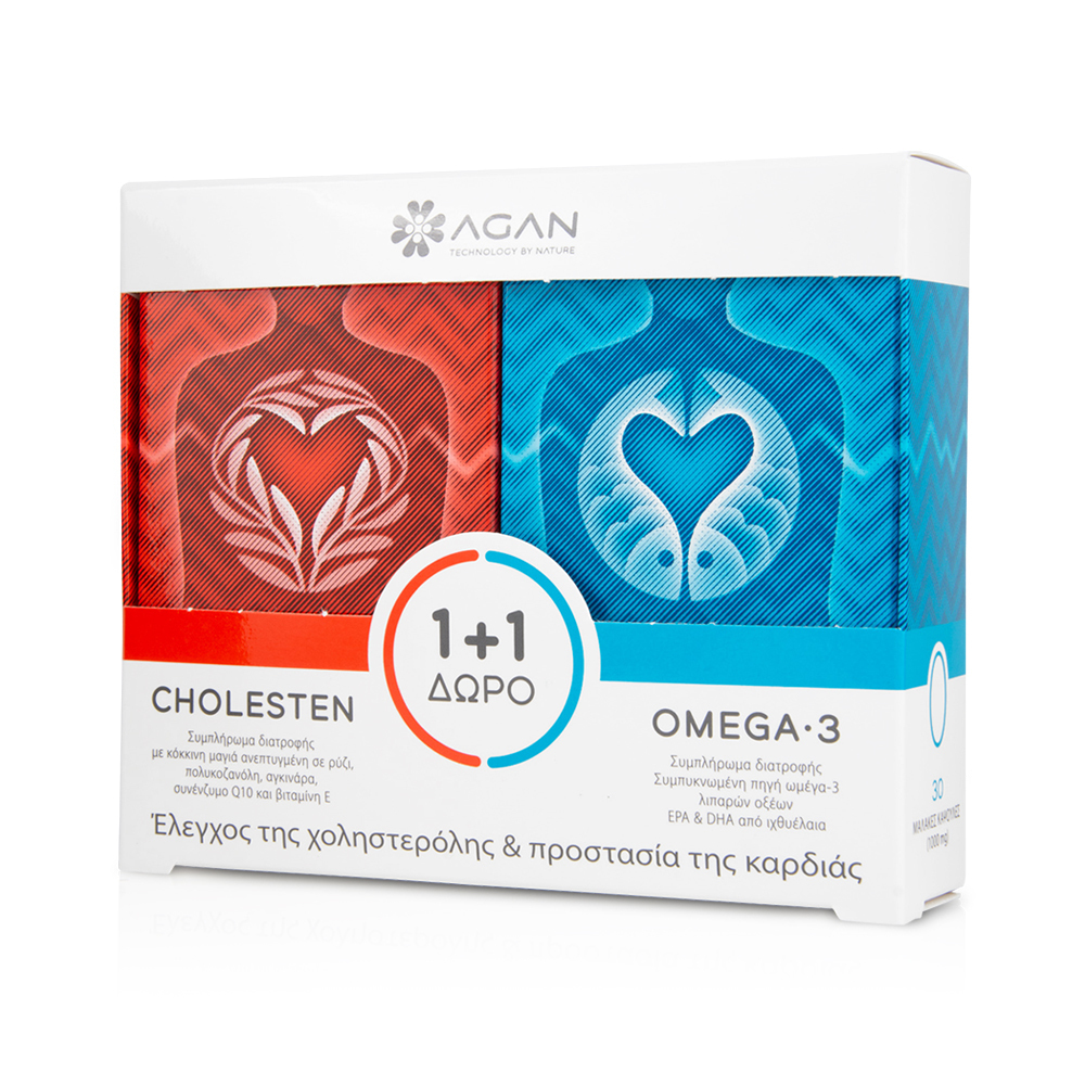 AGAN - Cholesten + Omega-3 - 30+30caps