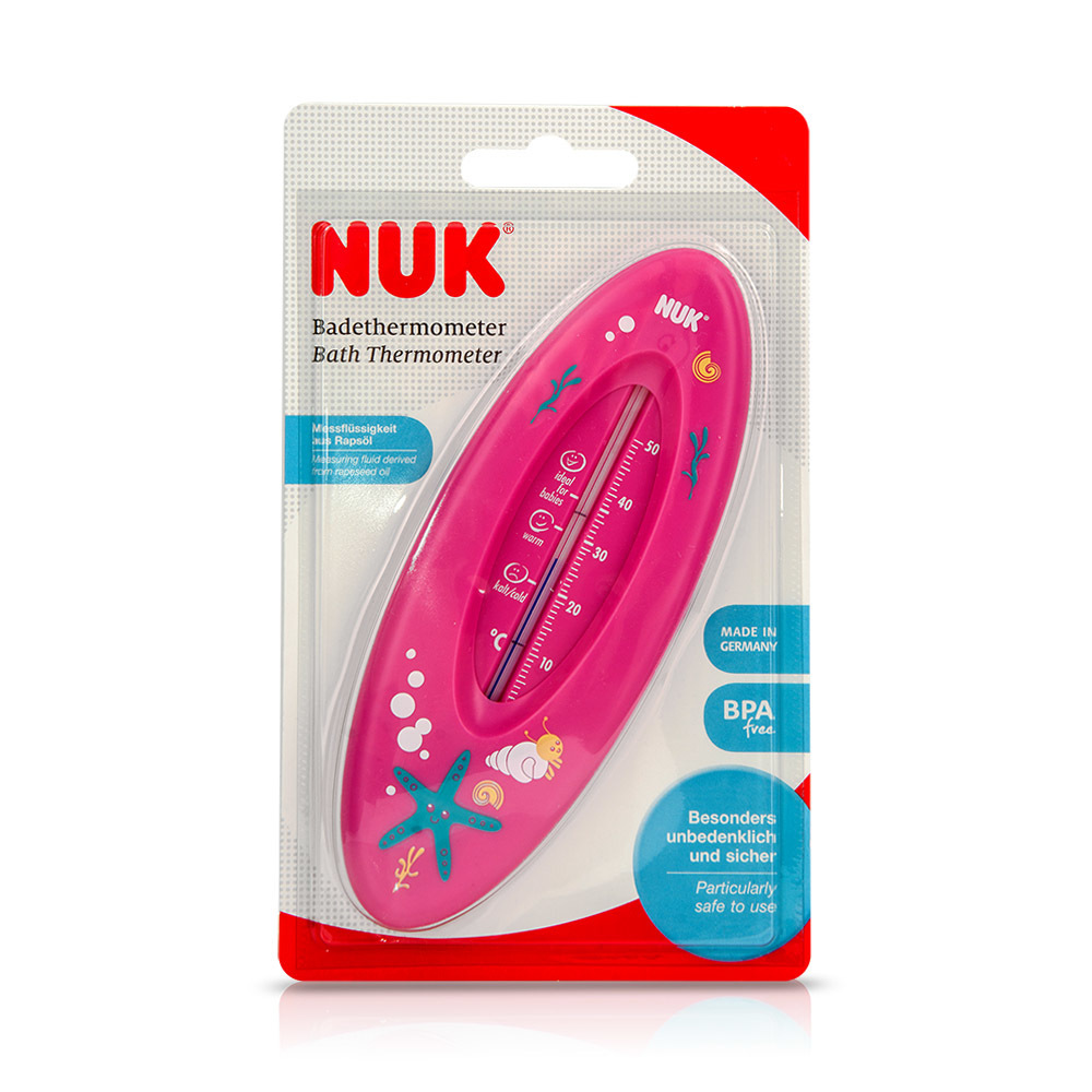 NUK - Bath Thermometer Θερμόμετρο Μπάνιου (Ροζ) - 1τεμ.