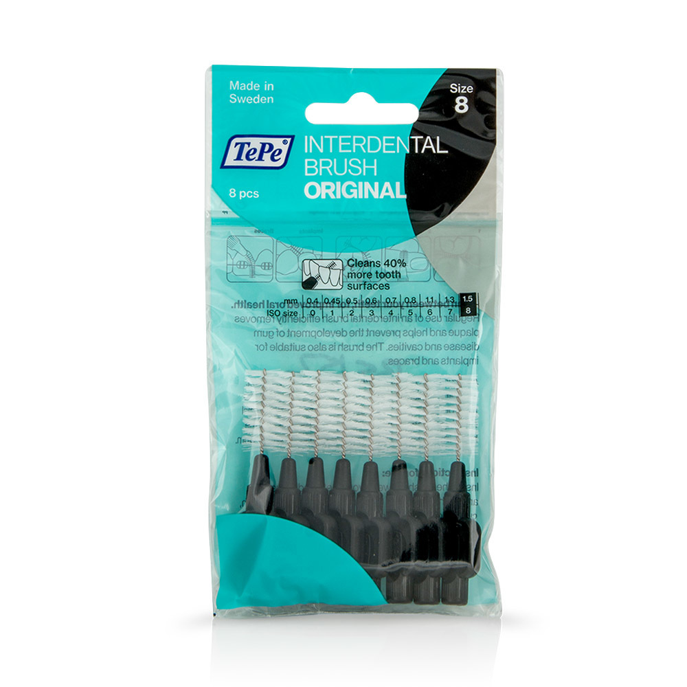 TEPE - INTERDENTAL BRUSH 1.5mm Μαύρο - 8τεμ.