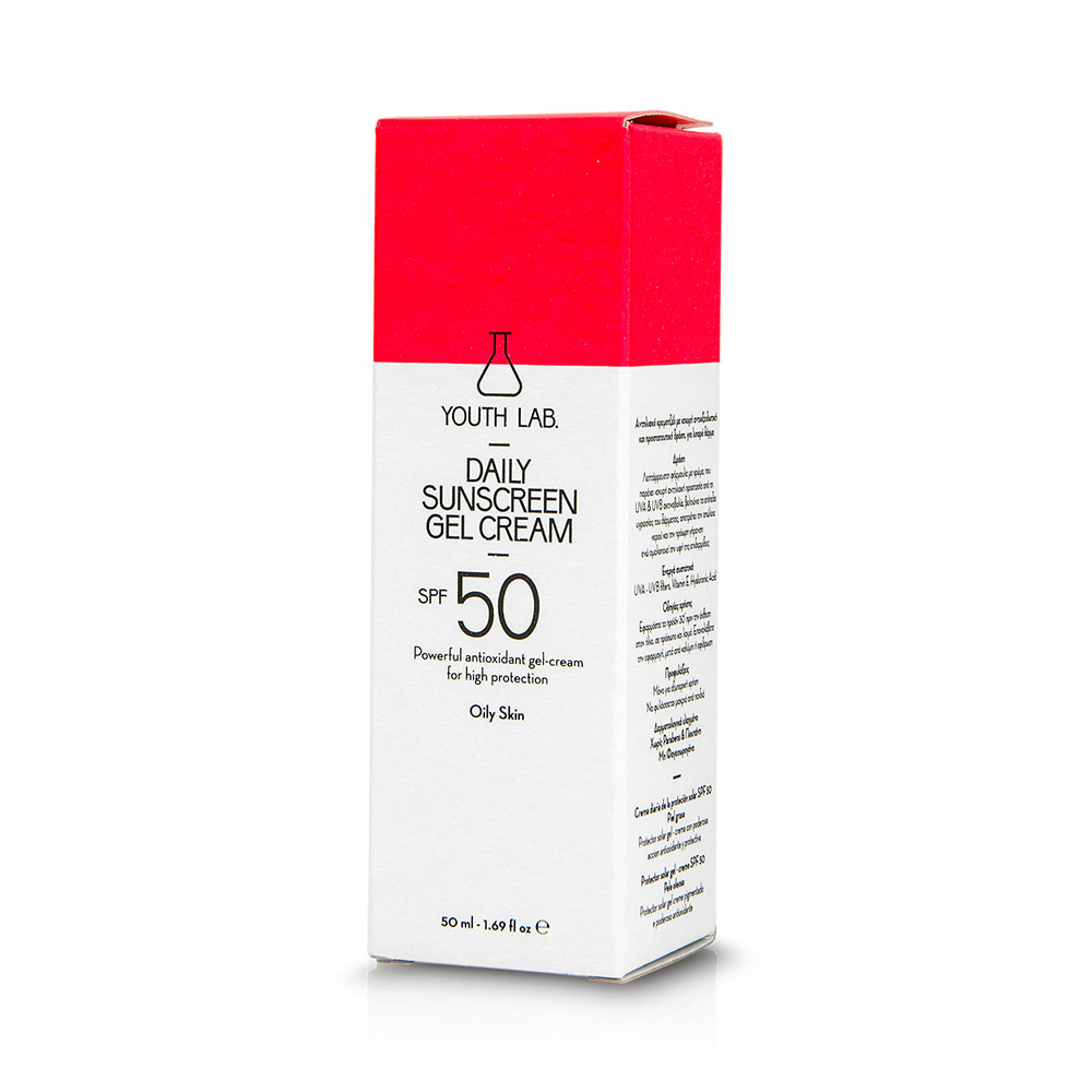 YOUTH LAB - Daily Sunscreen Gel Cream SPF50 - 50ml Oily Skin