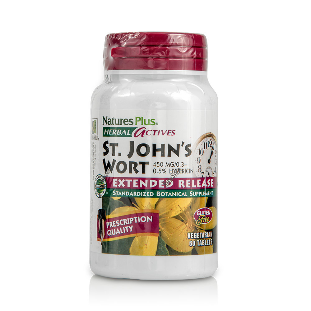 NATURES PLUS - HERBAL ACTIVES St. John's Wort 450mg - 60tabs