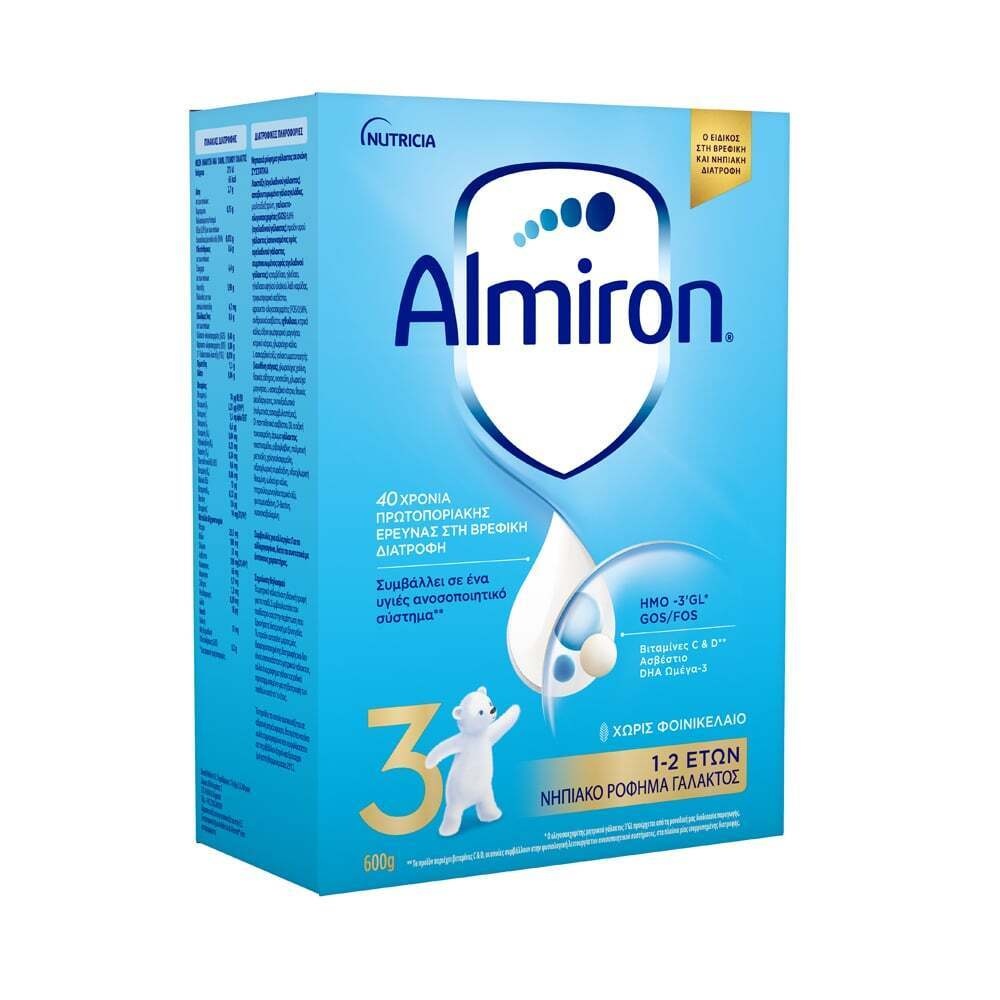 NUTRICIA - ALMIRON 3 Νηπιακό Ρόφημα Γάλακτος (1-2 ετών) - 600gr