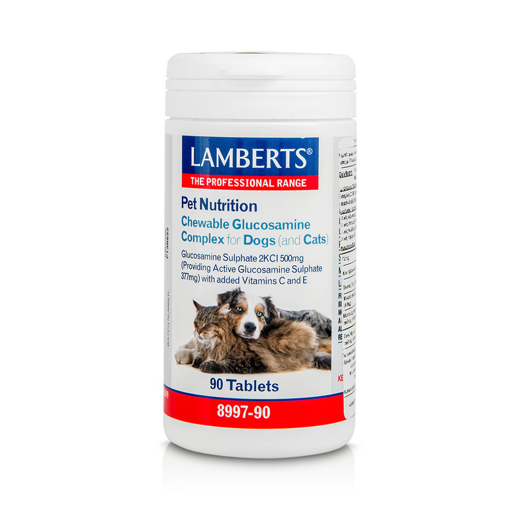 LAMBERTS - PET NUTRITION Chewable Glucosamine Complex for Dogs & Cats - 90tabs