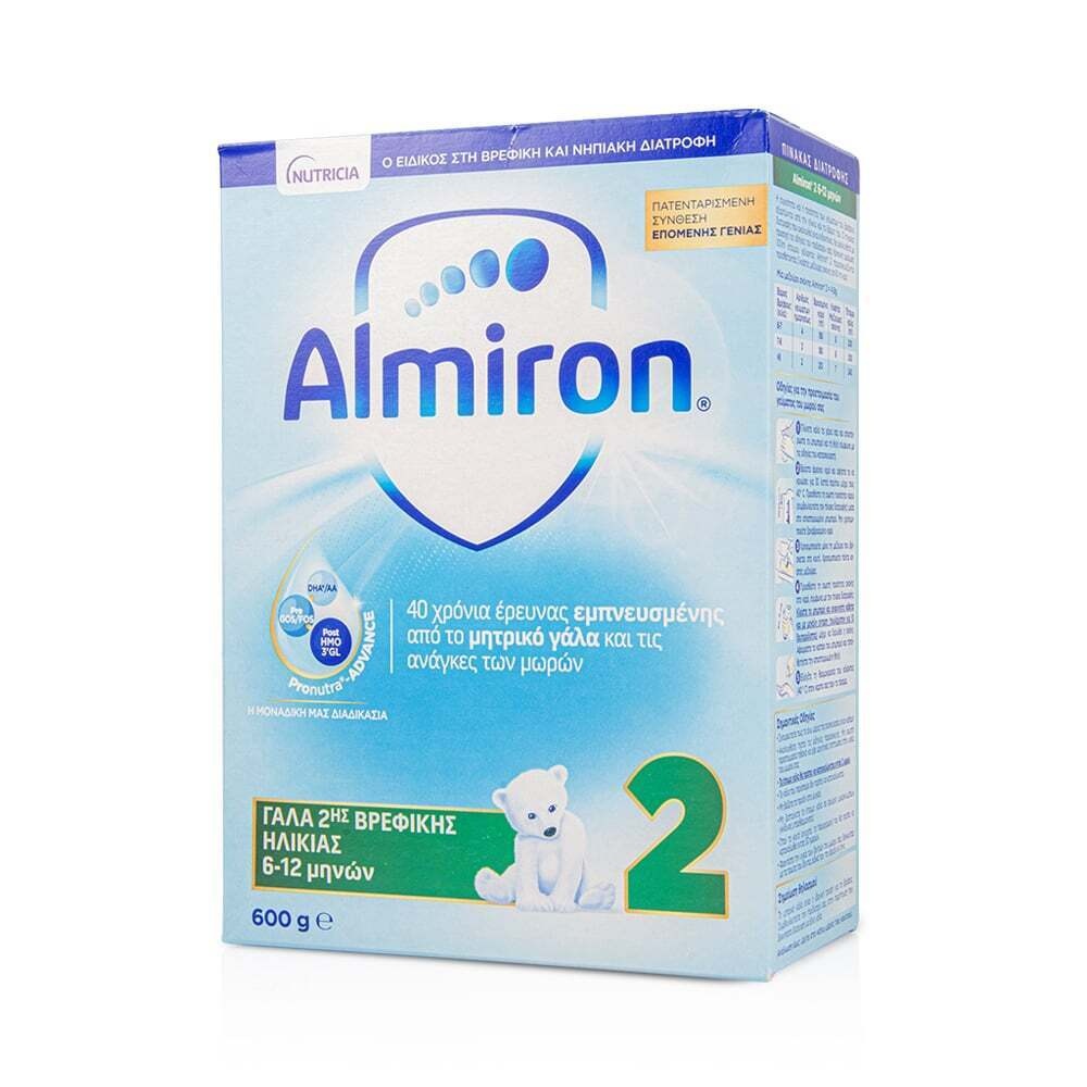 NUTRICIA - ALMIRON 2 Γάλα 2ης Βρεφικής Ηλικίας (6-12 μηνών) - 600gr