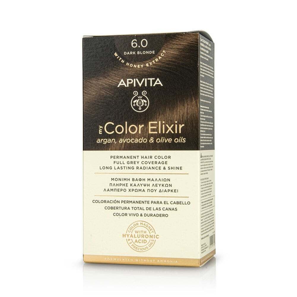 APIVITA - MY COLOR ELIXIR Μόνιμη Βαφή Μαλλιών N6.0 Ξανθό Σκούρο