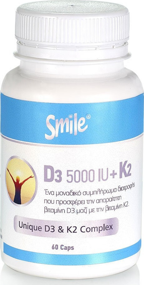 SMILE - D3 5000iu + K2 - 60caps