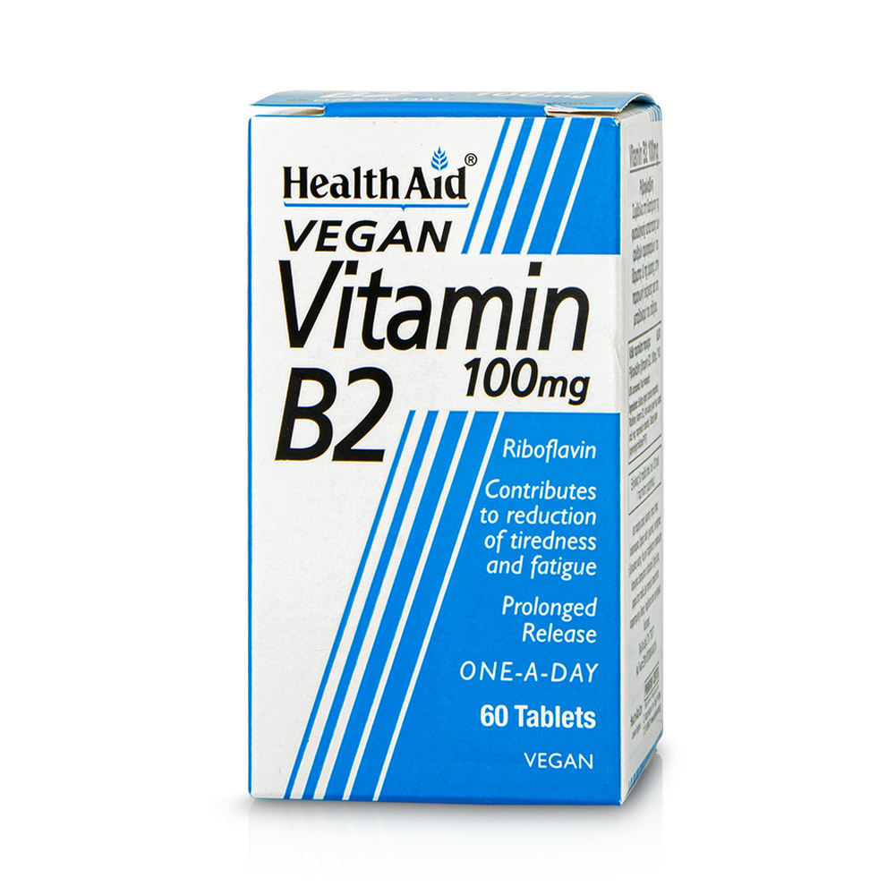 HEALTH AID - VEGAN Vitamin B2 100mg - 60tabs