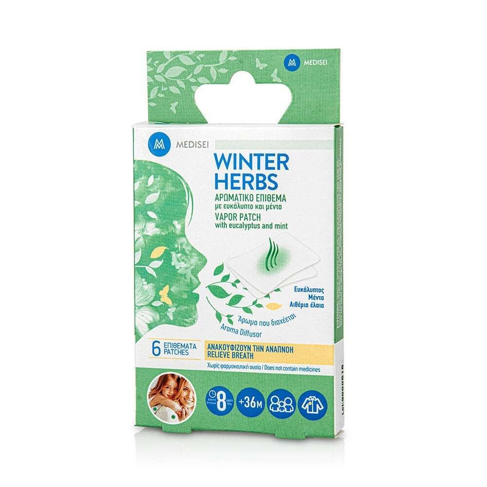MEDISEI - WINTER HERBS Αρωματικό Επίθεμα με Ευκάλυπτο και Μέντα - 6τεμ
