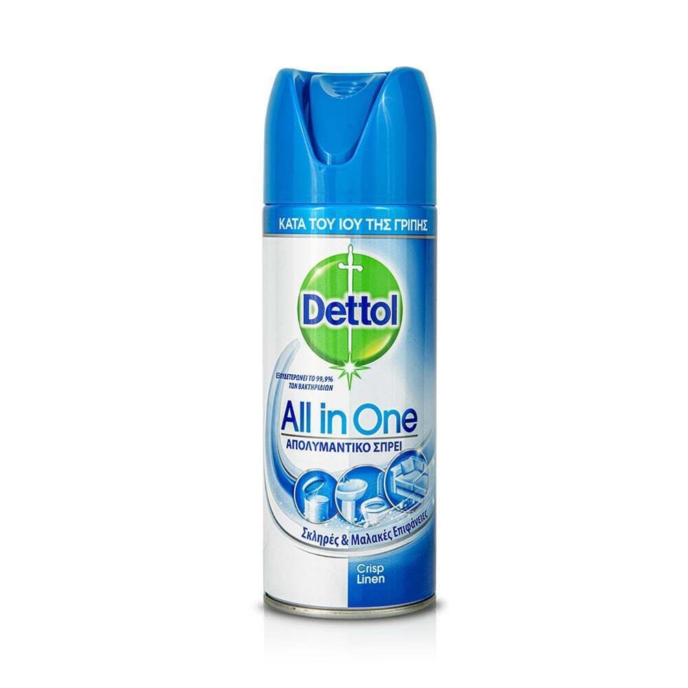 DETTOL - ALL IN ONE Απολυμαντικό Spray Crisp Linen - 400ml