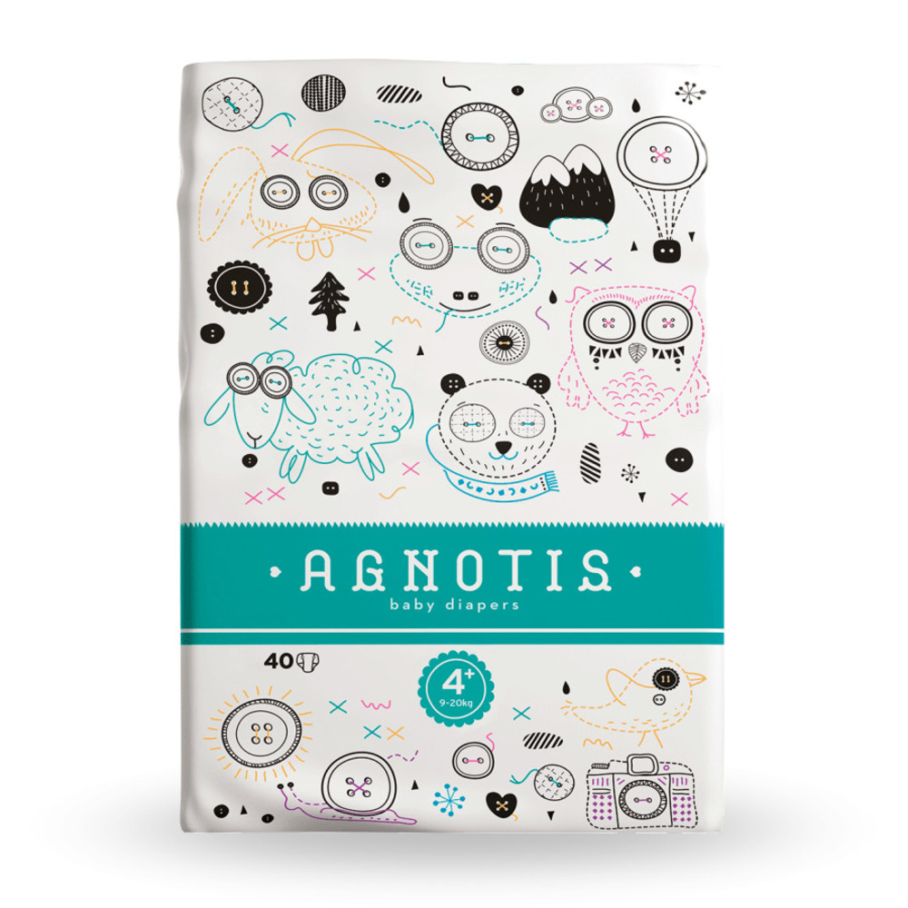 AGNOTIS - Baby Diapers Νο4+ (9-20kg) - 40τεμ.