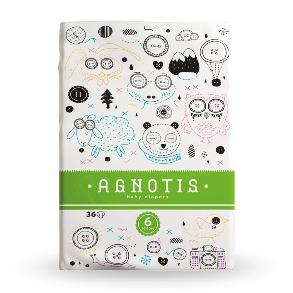 AGNOTIS - Baby Diapers Νο6 (16-30kg) - 36τεμ.