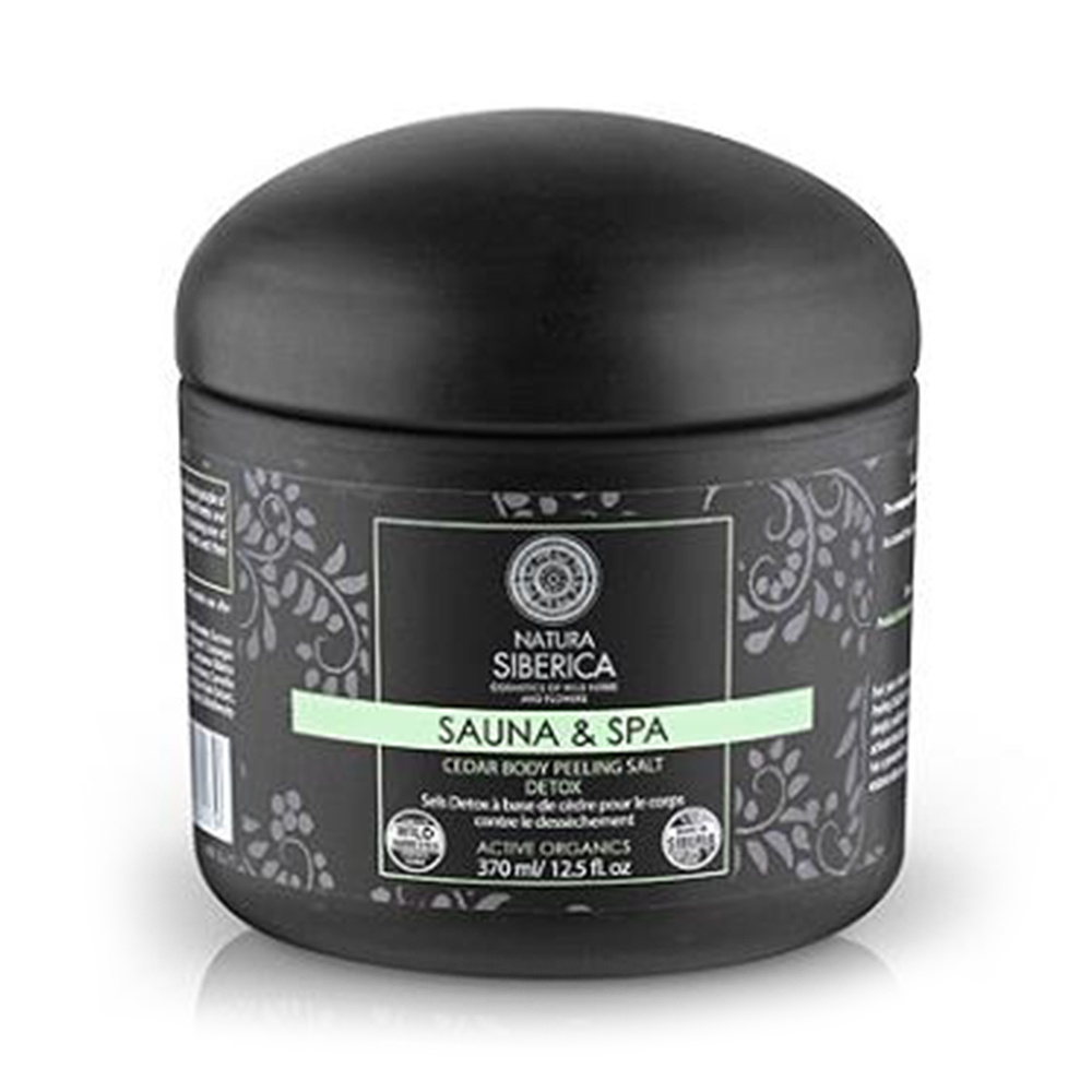 NATURA SIBERICA - SAUNA & SPA Cedar Body Peeling Salt για Αποτοξίνωση - 370ml