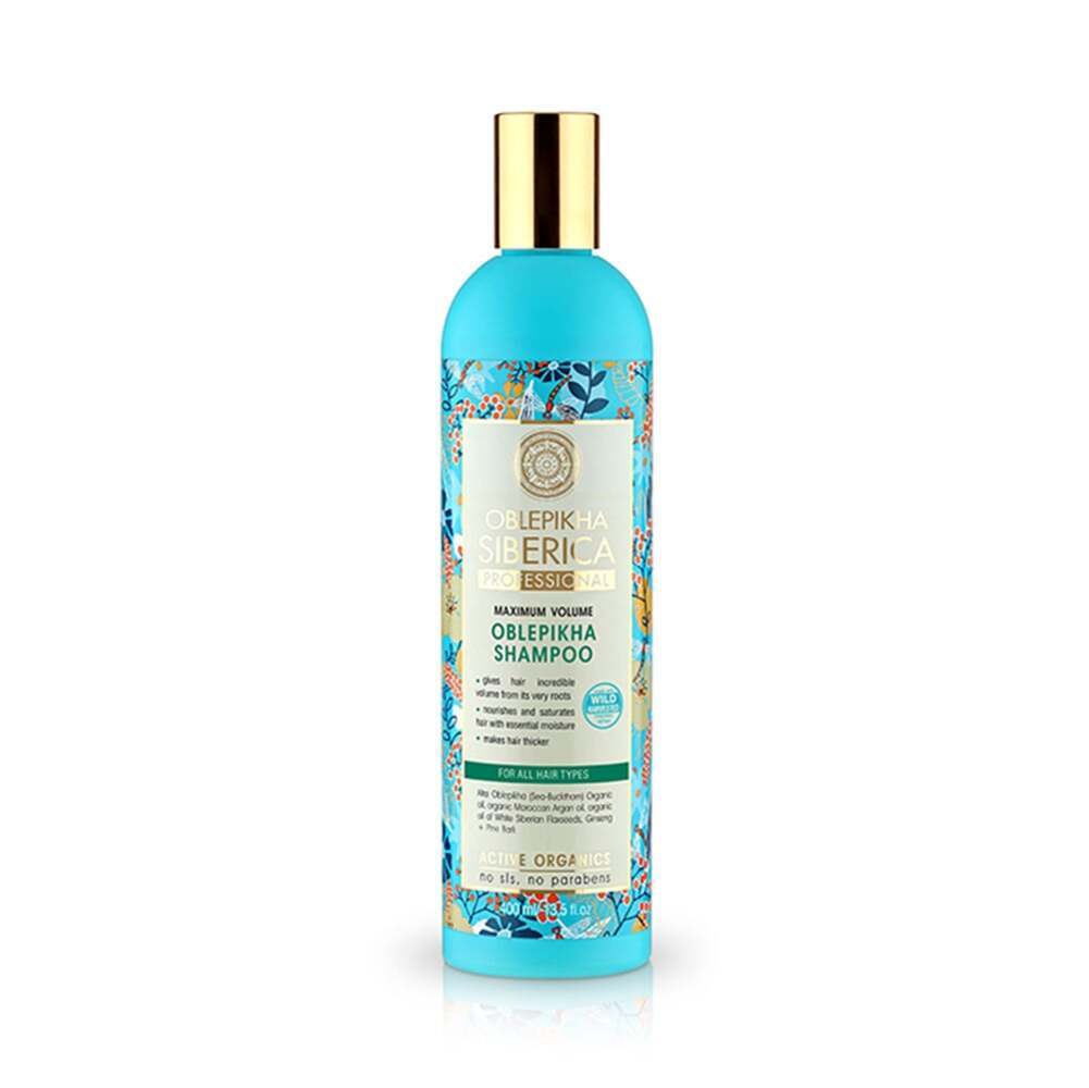 NATURA SIBERICA - OBLEPIKHA Shampoo Maximum Volume για Όλους τους Τύπους Μαλλιών - 400ml