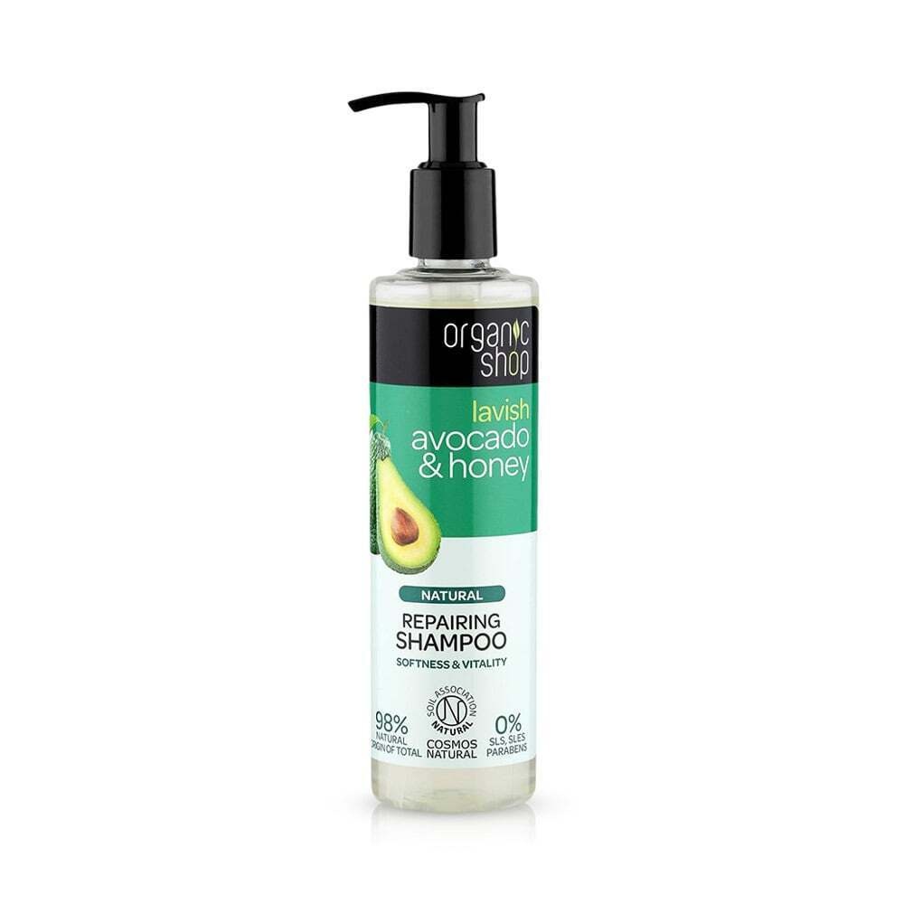 NATURA SIBERICA - ORGANIC SHOP Οργανικό Αβοκάντο & Μέλι Σαμπουάν Επανόρθωσης - 280ml