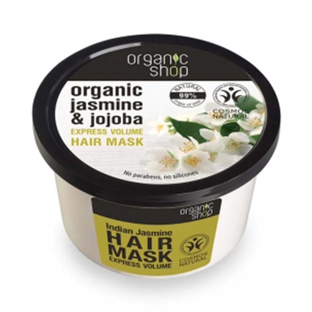 NATURA SIBERICA - ORGANIC SHOP Βιολογικό Γιασεμί & Jojoba Μάσκα Μαλλιών για γρήγορο όγκο - 250ml