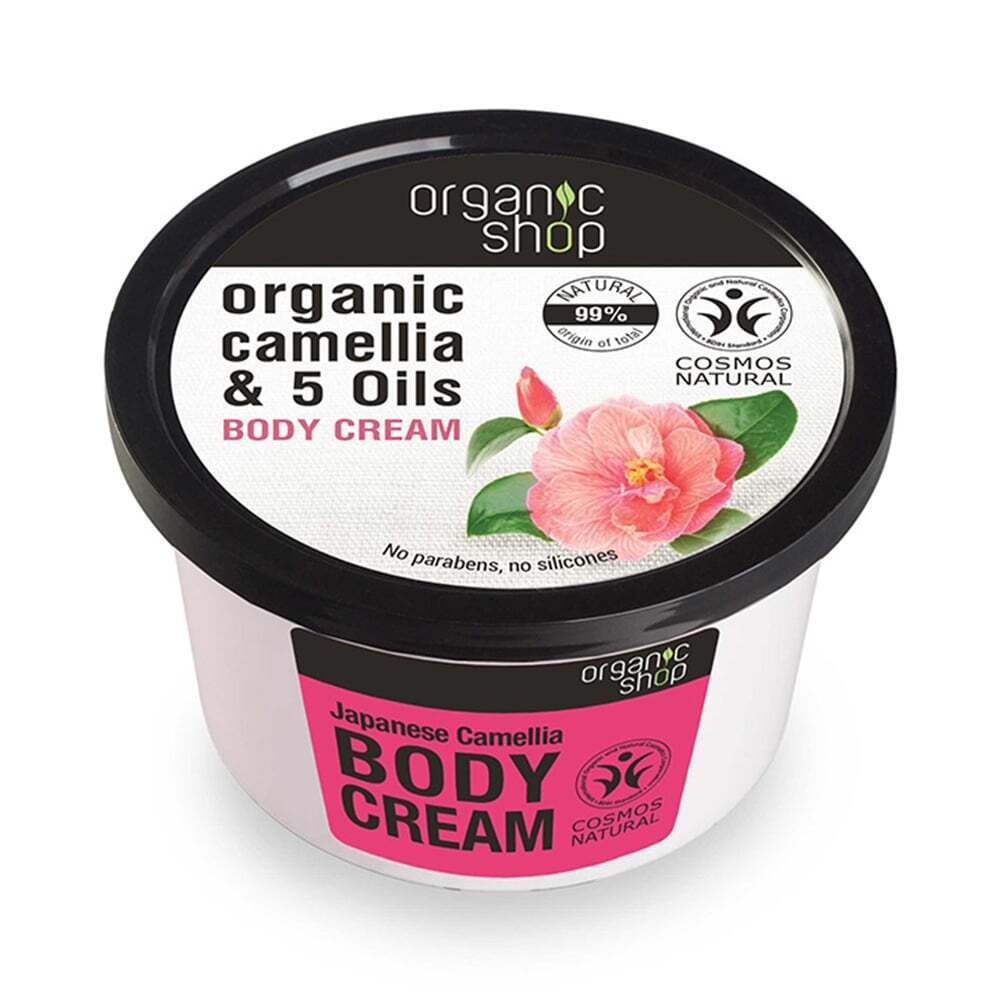 NATURA SIBERICA - ORGANIC SHOP Body Cream Βιολογική Καμέλια & 5 Έλαια - 250ml