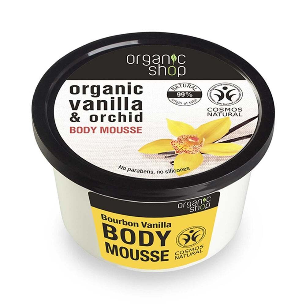 NATURA SIBERICA - ORGANIC SHOP Body Mousse Βιολογική Βανίλια & Ορχιδέα - 250ml