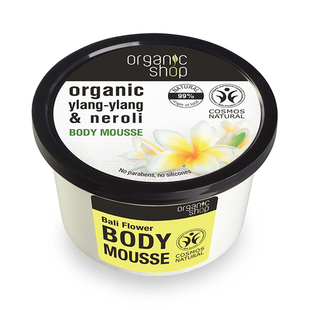 NATURA SIBERICA - ORGANIC SHOP Body Mousse Βιολογικό Υλάνγκ-Υλάνγκ & Νερολί - 250ml