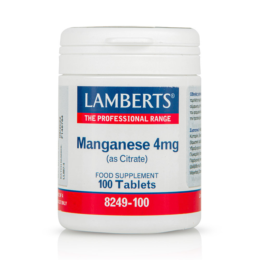 LAMBERTS - MANGANESE 4mg -100tabs