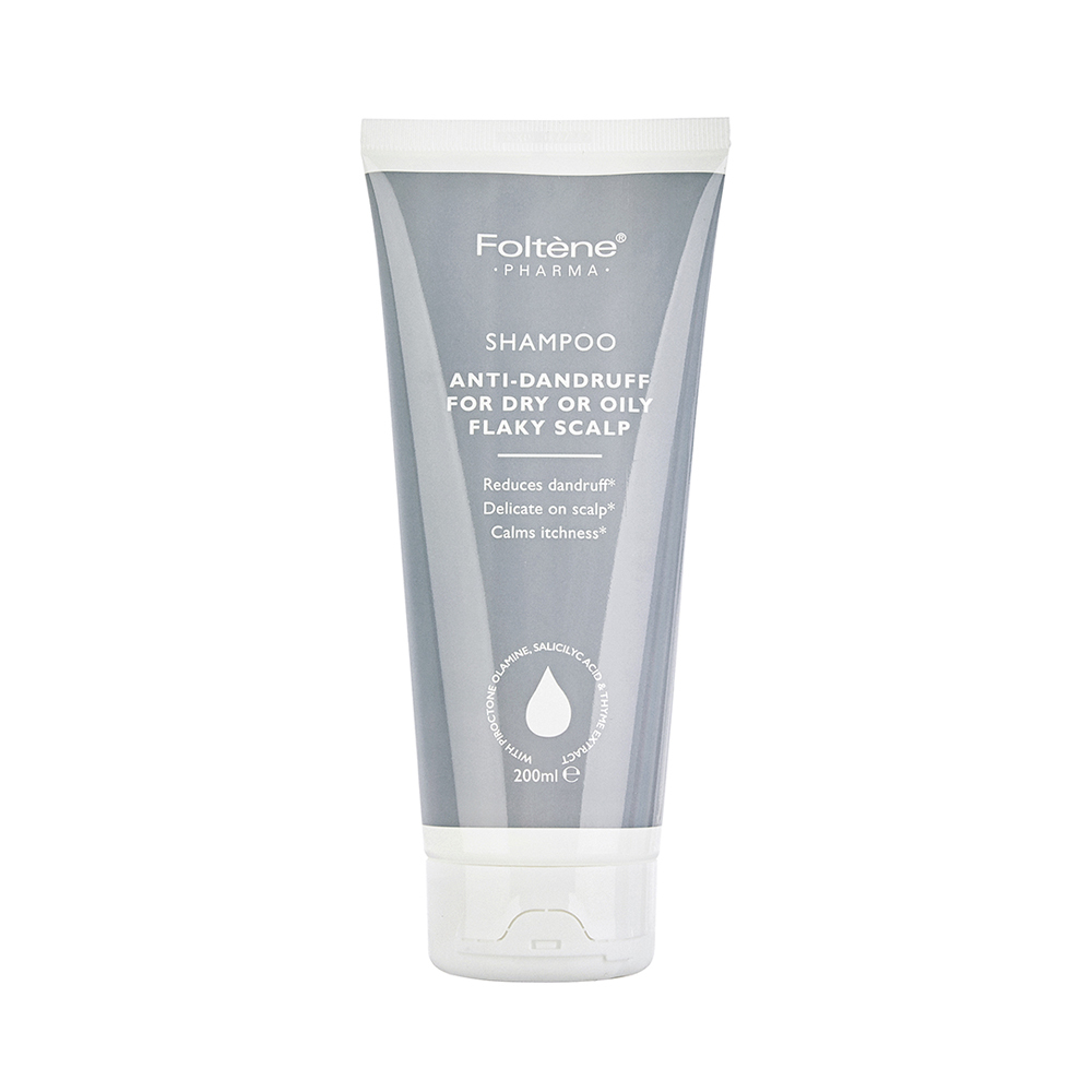 FOLTENE PHARMA - Shampoo Anti-Dandruff for Dry or Oily Flaky Scalp - 200ml