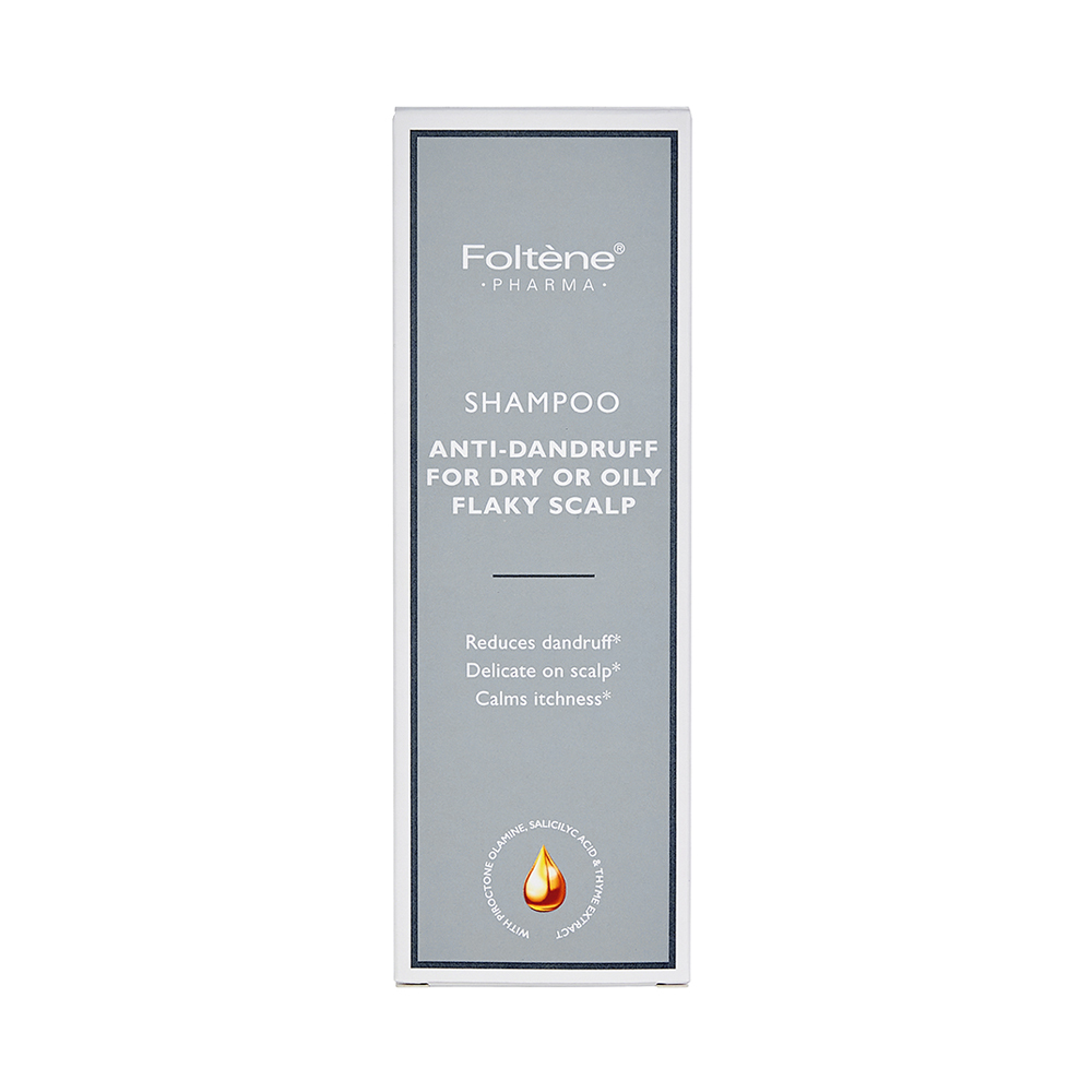 FOLTENE PHARMA - Shampoo Anti-Dandruff for Dry or Oily Flaky Scalp - 200ml