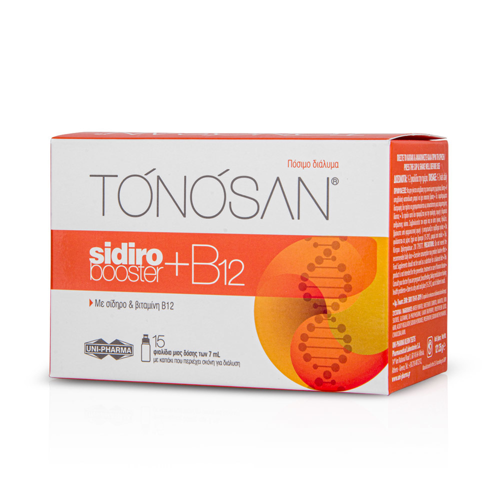 UNI-PHARMA - TONOSAN Sidiro Booster & B12 - 15vials