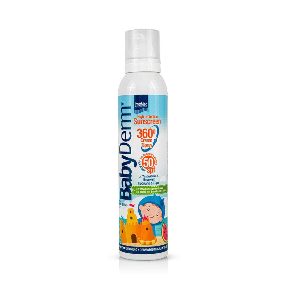 INTERMED - BABYDERM Sunscreen 360° Cream Spray SPF50 - 200ml