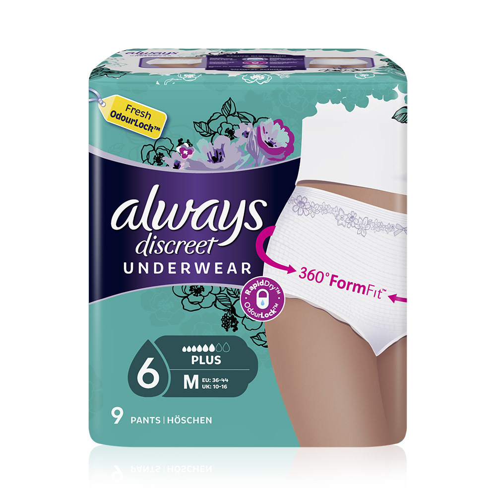 ALWAYS - DISCREET Underwear Plus Medium - 9pants